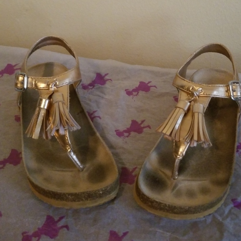 Tasseled Thong Sandals